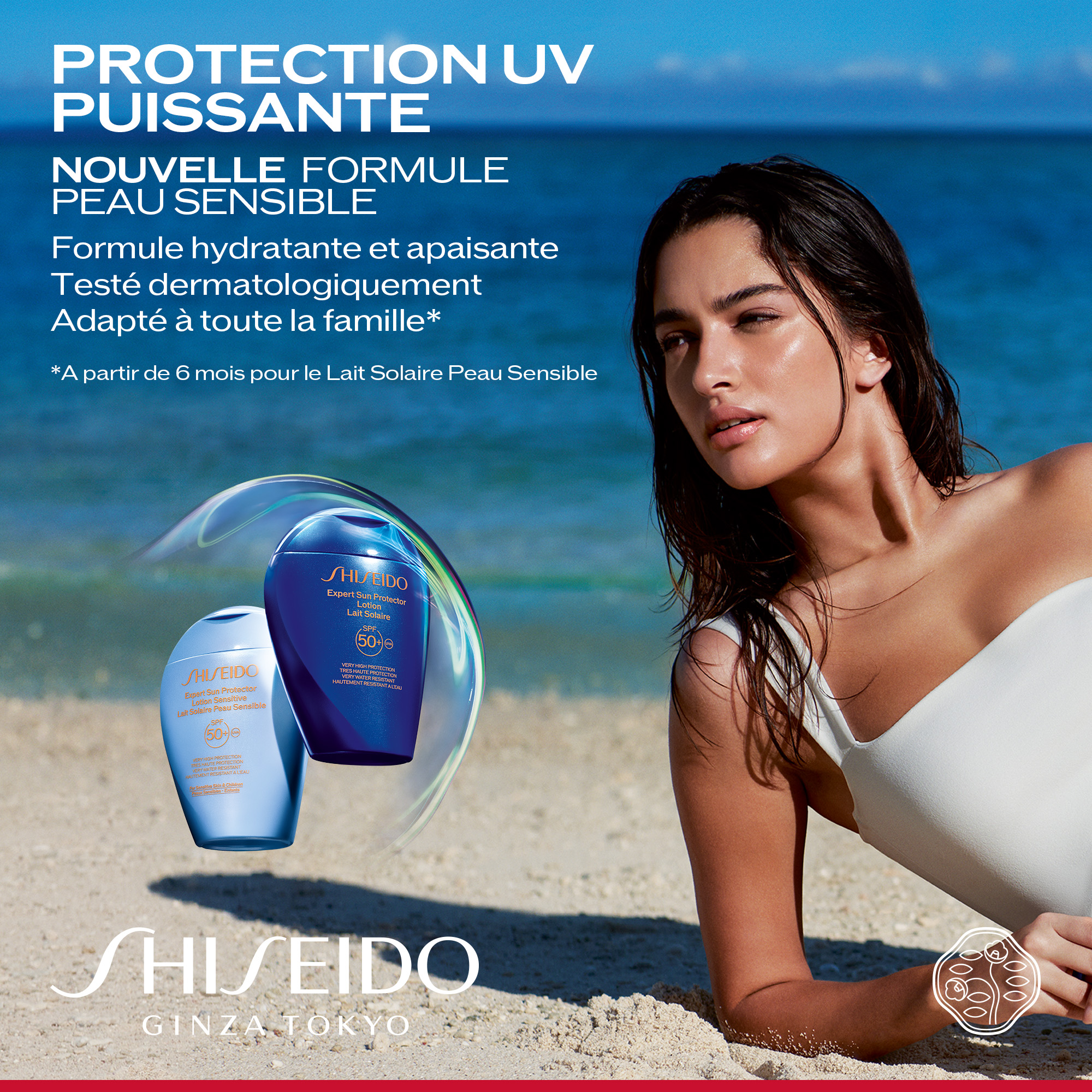 Expert Sun Protector Lait Solaire Peau Sensible SPF50+, 